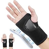 ACWOO Handgelenk Bandagen, Handgelenkstütze, Atmungsaktive Handgelenkschiene Handschiene Damen und Herren, Bandage Handgelenk für Tendinitis,Arthritis,Verstauchungserholung (Rechts)