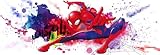 Komar Fototapete - Spider-Man Graffiti Art - Größe 368 x 127 cm (Breite x Höhe), 4 Teile, inklusive Kleister - Tapete, Kinderzimmer, Marvel - 4-4123