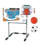 Hogvinnatil Basketballkorb für Pool - Schwimmendes Fußballtor für Pool - Interaktives schwimmendes Wasserspiel Für Sommer Strandpartys Im Freien Für Erwachsene Und Kinder Im Garten