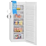 Bomann® Gefrierschrank | Tiefkühlschrank | Freezer | Nutzinhalt 168 Liter | wechselbarer Türanschlag | 4 Sterne Gefrierraum | GS 7340 weiß