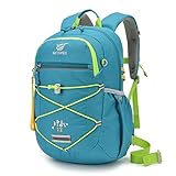 SKYSPER Kinderrucksack Jungen Mädchen ab 3-8 Jährige Komfortabler Wanderrucksack Kinder mit Brustgurt 12L Rucksack Kindergarten für Kita Schule Outdoor,Turquoise