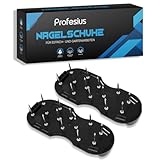 Profesius Nagelschuhe - 1 Paar Universal Estrichschuhe für Bodenausgleichsmasse - Ohne Abdrücke auf Epoxidharz & Bodenfarbe - Universalgröße - Für Rasenbelüftung geeignet