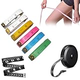 JEYORZY 8 Stück Maßbänder zum Nähen, Maßband für Körper – Einziehbares Maßband Körper Schneidermaßband Measuring Tape zum Messen von Länge, Brust, Taille usw 150 cm/60 Zoll, Körper Maßband