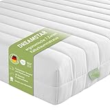 DREAMSTAR Easy Flex | ergonomische 7-Zonen Kaltschaummatratze | Öko-Tex Zertifiziert | Härtegrad 3 und 4 | Rollmatratze 16 cm I 90 x 190 cm