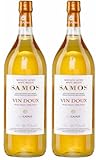 Samos Wein Vin Doux 2x 1,5l Likörwein weiß süß P.D.O. | 15% Vol. | Samos Wein | + 20ml Jassas Olivenöl