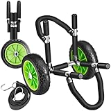 tectake® Transportwagen klappbar für Surfbrett, Transporter für Stand Up Paddling Board, Kanu Boot oder Kajak aufblasbar, Trolley für Schlauchboot, Buggy für SUP, Surfbrett Zubehör - Einzel