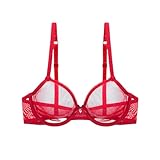 Sexy ungefütterter, Ultra-dünner, Durchsichtiger Netz-BH, ungefüttert, Stahlring, Transparenter Spitzen-BH