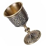 ULTECHNOVO Retro Metall Weinbecher Vintage Champagner und Rotwein Cup Klein und Leicht zu Reinigen für Partys und Festliche Anlässe Exquisites für Freunde