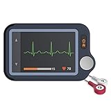 ViATOM EKG Monitor, mobile tragbare EKG Geräte, Bluetooth-Herzüberwachungsgerät mit iOS & Android App, 30s/60s/5min Aufzeichnung, Smartphone & PC, Persönlich tragbar Tracker für Herzgesundheit