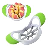 Apfelschneider mit 12 Klingen und 8 Klingen, Apfelschneider und Entkerner aus Edelstahl (Farbe A - 8 Klingen, 18 cm)