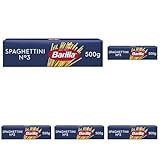 Barilla Pasta Klassische Spaghettini n.3 aus hochwertigem Hartweizen immer al dente (1 x 500 g) (Packung mit 5)