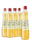 YO Sirup Holunderblüte (6 x 700 ml) – 1x Flasche ergibt bis zu 6 Liter Fertiggetränk – ohne Süßungsmittel, Farb- & Konservierungsstoffe, vegan