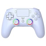 Subsonic - Kabelloser Controller für PS5 mit programmierbaren Paddles und LEDs, Vibrations- und Touch-Funktion - PS5 Controller weiß