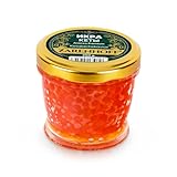 Kaviar Lachskaviar Alaska Keta Premium, 200 g Glas, Roter Ketalachskaviar, икра Кеты caviar Wildlachskaviar