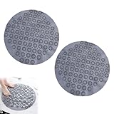 WideSmart Badewannenmatte,Antirutschmatte Badewanne Rutschmatte Badewanne Badewannenmatte rutschfest badewanne Antirutschmatte Wanneneinlage rutschfest (2*Grau30*30cm)