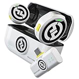 Hollyland Lark M2 Wireless Lavalier Mikrofon USB C für Android Handy iPhone 15, 48kHz/24 bit Hi-Fi Audio 30H Dauer 300m Reichweite, ENC Antischall Ansteckmikrofon kabellos für Vlog YouTube-Weiß