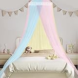 NHTJTHE Moskitonetze Bett,Reise Mückennetz Bett,Hängendes Moskitonetz für Kinderbett,Insektennetz Baldachin für Hängematte Zuhause Reisen Camping Insektenschutz(60 * 250 * 850cm,Color)