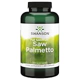 Swanson, Saw Palmetto (Sägepalme), 540mg, 250 Kapseln, hochdosiert, Laborgeprüft, Sojafrei, Glutenfrei, Ohne Gentechnik