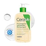 CeraVe Reinigungsöl, Sanft reinigendes Öl mit Squalan, Triglyceride sowie Ceramide bei normaler bis sehr trockener Haut, Auch für Babyhaut und bei Neurodermitis, 236 ml