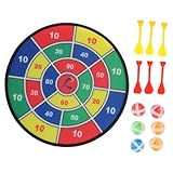 ibasenice Klett dartscheibe mit Klettbällen und Dartpfeilen Leichtes Wurfspielzeug für Erwachsene Fördert Hand Auge koordination für Drinnen und Draußen Partyspiel
