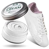 SULPO Schuhcreme weiß - Shoe Cream - Schuhputzcreme - Ledercreme Lederbalsam Glattleder - Wasserbassiert - Farbe auffrischen - Lederpflege - Echt und Kunstleder - 50ml