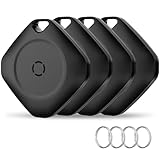 Smart Air Tracker Tag, 4 Pack Schlüsselfinder KeyFinder Kompatibel mit Apple Wo ist? APP (Nur iOS), Bluetooth Key Finder für Gepäck/Taschen/Brieftasche, IP67 wasserdicht, Austauschbarer Akku (weTag)