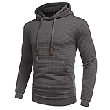 Sweatshirt Fitness Wasserdicht Bluse Slim Casual Solid Soft Top Winter Warm Hooded Sweatshirt Mit Tasche Jacke Classic Strickjacke Herren Mit Reißverschluss Verdickte Langarm Kapuzenpullover