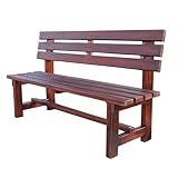 Meihkkud Vintage Sitzbank,Gartenmöbel Bänke,Landhausbank,Massivholzrahmen,2-3 Sitzer,für Garten, Balkon und Terrasse(120 * 47 * 79cm/47.2 * 18.5 * 31.1in)