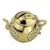 PartyKindom Edelstahl Teesieb Loser Teefilter Tee-ei Für Losen Tee Teefilter Aus Edelstahl Mit Feinem Sieb Für Teezubehör