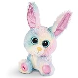 NICI Glubschis: Das Original – Rainbow Candy 15 cm – Kuscheltier Hase mit großen Augen – Flauschiges Plüschtier mit Glitzeraugen – Schmusetier für Kuscheltierliebhaber – 45561