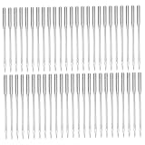 HOMSFOU 50 Stück Nähmaschinennadeln Schwerlast für Leder Jeans Denim Langlebige Stahlkonstruktion Hohe Durchstoßkraft Stabiles Stichergebnis Geeignet für Alte Haushaltsnähmaschinen Dicke