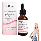 VITAFLEX Der Gewichtsverlust Sinkt Tropfen, Natürlich Stoffwechsel-Booster, VitFlex Tropfen, Professional Orale Flüssigkeit für Frauen und Männer (1)