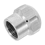 Outanaya Düsenrohrbagger Reinigungsdüse Rohrreinigung spritzdüse Reinigungswerkzeug Abflussdüse Druckreinigerdüse Schlauchsprüher Kanalstrahldüse Schlauchspraydüse Rostfreier Stahl Silver