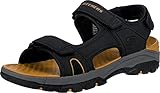 Skechers Herren Tresmen Hirano outdoor sandals, Black Synthetic, 43 EU
