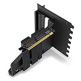 NZXT Vertical GPU Mounting Kit - AB-RH175-B1 - 175 mm PCIe 4.0x16 Riser-Kabel – GPU-Halterung – Robuste Stahlhalterung – Nur kompatibel mit Gehäusen der H5-, H7- und H9-Serie - Schwarz