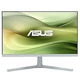 ASUS Eye Care VU249CFE-G, 24 Zoll Full HD Monitor, 100 Hz, 1ms MPRT, AdaptiveSync, GreenProduct, Epeat Gold, IPS Panel, Vesa 75x75, 16:9, 1920x1080, HDMI, USB-C mit 15W PD, ergonomisch, Green Gray