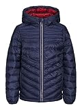 JACK & JONES JUNIOR Jungen JJEHERO Puffer Hood NOOS JNR Gesteppt, Navy Blazer/Detail:Contrast Zip, 164