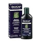 BIOKAP Stärkendes Shampoo 200ml | Anti-Haarausfall INTENSIVANWENDUNG 99% natürliche Inhaltsstoffe | Stärkt & festigt das Haar | Bio-Bambus Olax dissitiflora Öl - Leinsamen Kupfer Biotin