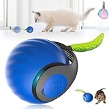 HOIDOKLY Interaktives Katzenspielzeug für Indoor-Katzen, 2025 Tail Speedy Tail 2.0, Katzenspielzeug, 4 Schwänze Speedy Tail 2.0, automatischer Ball, Katzenspielzeug (blau)