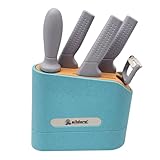 alldoro 60426 Messerblock für Kinder inkl. Messer - 7-teilig, Zubehör für die Kinderküche, nachhaltiges Küchenspielzeug