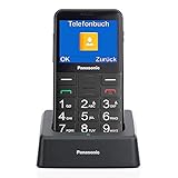 Panasonic KX-TU155EXBN Unlocked 0,03GB Seniorenhandy (SOS-Notfalltaste, Hörgerätekompatibel, Taschenlampenfunktion, große Einzeltasten zur einfachen Bedienung, Farbdisplay 2,3 Zoll) schwarz