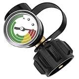 Gazocua flaschen Füllstandsanzeiger - Tank Meter Gauge | Mit QCC1 Typ 1 Anschluss Für Campingkocher Feuerstelle Heizer Grill Brenner 2-18 Kg