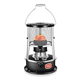 Kerosinheizer Tragbarer Petroleumofen 4,5L für Camping/Zelt/Outdoor | Stromlose Notheizung mit 360° Rundumwärme | Mobile Heizung in Schwarz (18h Laufzeit bis 20m²)