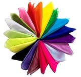 BLISSIQUEE 20 Stück Jongliertücher 60x60CM Chiffontücher Sensory Play Bunte Tücher für Aktivitäten Kindershow Tanzen, Jonglieren und Sensorisches Zubehör Dekoration