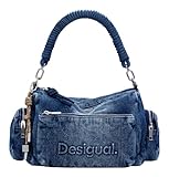 Desigual Damen 25SAXD22 Bag_Half Logo, Blue
