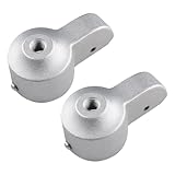 Hemobllo 2 Stück Fahnenmastzubehör Außenbereich Drehbare Metall Fahnenmastspitze mit Goldener Kugel Robuste Rollenbaugruppe Passend für 2 Zoll Rohre Fahnenmast Ersatzteile für Reparatur