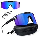 Schnelle Brille Rave Fahrradbrille Sonnenbrille Herren Damen Sportbrille Fahrradbrille Fahrrad Sonnenbrille,Polarisierte UV400 Schutzbrille für Outdooraktivitäten Wie Radfahren Laufen Glof Ski