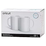 Cricut Keramikbecher-Rohling | 2 Stück | 425 ml (15 fl. Oz) | Weiß