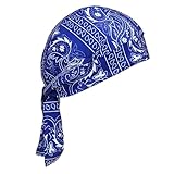 Piraten-Bandana – Schal mit Piratenkopf | Piratenhut für Motorrad, atmungsaktiv | leicht zu waschen, optimaler Komfort, UV-Schutz, schnell trocknend, Captain Headwear Cycling Zubehör