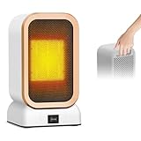 Journeyside Mini Keramik Heizlüfter, Tragbare Elektrisch Heizgeräte, 1000W Energiesparend Heizungslüfter, PTC Tragbare Heizlüfter klein, Überhitzungs- & Kippschutz, für Büro, Heim, Schlafsaal